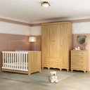Ver imagem 1 de Quarto de Bebê Completo com Berço Americano 3 em 1 Dengo Multimóveis Mp4588 Madeirado