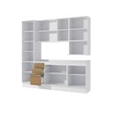 Ver imagem 4 de Armário de Cozinha Compacta Nicho Micro-ondas 100% Mdf 230cm Branco/nogueira Celeste Kappesberg