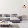 Pendente Luminária Desmontada Nacar Madeira Mdf 3 Unidades Cor:branco - 5