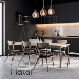 Pendente Luminária Desmontada Nacar Madeira Mdf 3 Unidades Cor:branco - 3