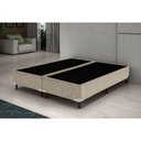 Ver imagem 3 de Base Cama Box Bipartido Casal Suede Bege 40x138x188