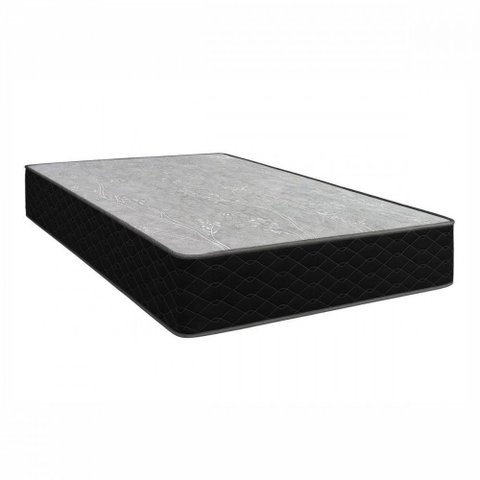 Colchão Casal Espuma D45 Apolospuma 138x188x19 Suporta 150kg Preto com Cinza