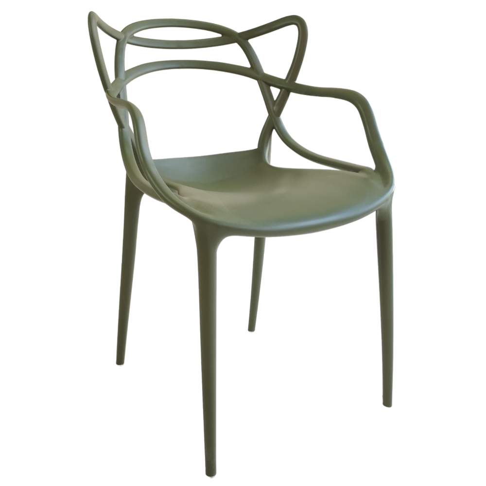 Cadeira de Jantar Masters Allegra para Cozinha Verde Militar - 1