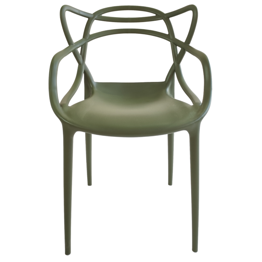 Cadeira de Jantar Masters Allegra para Cozinha Verde Militar - 2