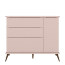 Ver imagem 4 de Conjunto Infantil Comoda e Guarda Roupa Mdf Rosê