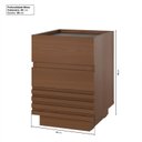 Ver imagem 3 de Gaveteiro Ripado com 2 Gavetas Samambaia CabeCasa MadeiraOriginals