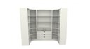 Ver imagem 4 de Kit Closet Armário Colmeia Cabideiro M72 (expositor,roupa) Vetorial Móveis Branco