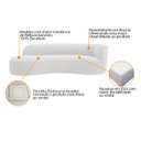 Ver imagem 6 de Divã Recamier Orgânico Tokyo 160cm Lado Esquerdo Bouclé