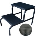 Ver imagem 3 de Kit 4 Escadas Multiuso 2 Degraus Piso Em MDF Com Antiderrapante Preta Medcombo Escadinha Multiuso 2 