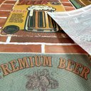 Ver imagem 3 de 4 Toalha Mesa Festa TNT Boteco Cerveja Beer Retro Redonda