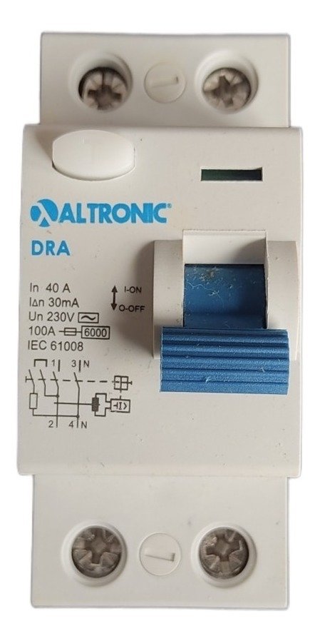 Disjuntor Residual Dr - 2p - 40a - 30ma - 6ka Altronic Dr - 2p - 40a - 30ma - 6ka Idr Proteção Dispo - 2