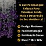 Lustre Plafon Luminária de Teto Decoração Quarto Tema Infantil Bebê Menina Borboletas Lilás 17x25cm - 2
