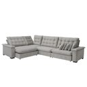 Ver imagem 3 de Sofá Manchester 2.63mx3.83m de Canto, Retrátil e Reclinável - Avelã