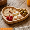Ver imagem 2 de Jogo de Travessas de Bambu Petisqueira Coração Heart 12x12cm 3 Peças - Lyor