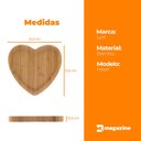 Ver imagem 5 de Jogo de Travessas de Bambu Petisqueira Coração Heart 12x12cm 3 Peças - Lyor
