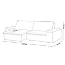 Ver imagem 4 de Sofá 3 Lugares Retrátil Reclinável para Sala 245cm Malfati F04 Veludo Preto - Lyam Decor