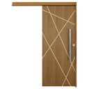 Ver imagem 1 de Porta Correr Agatha Trilho Embutir Pux. Tubolar Cromado 82 X 2.10 Lado Esquerdo – Hale