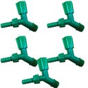 Ver imagem 1 de Kit 5 Torneiras Para Tanque E Jardim Bico 1/2 3/4 Verde