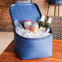 Ver imagem 2 de Bolsa Frasqueira Térmica 15 Litros Impermeável: Azul Marinho