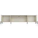 Ver imagem 2 de Rack para Sala de Estar Tv 85 Pol 4 Portas Pés Industrial Preto Alef I03 Luna - Lyam Decor