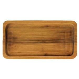 Kit 40 Tábuas Teca Bandeja Restaurante 20x10cm Petisqueira Multiuso Zanline