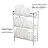 Escorredor Inox Profissional Triplo Alto 60 Pratos Aço Inox - 4