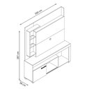 Ver imagem 3 de Home Theater Ícaro Cinamomo Off White Madetec