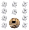 Ver imagem 1 de - 10 Spot Quadrado 7w Embutir Sanca Direcionavel Mr11 Dicroica