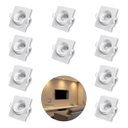 Ver imagem 1 de - 10 Spot Quadrado 7w Embutir Sanca Direcionavel Mr11 Dicroica