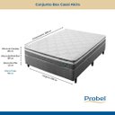 Ver imagem 1 de Conjunto Box Casal Mola Ensacada Prodormir Akira (138x188x46cm)