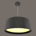 Ver imagem 3 de Lustre Pendente Madeira Redondo Preto 70cm - Preto