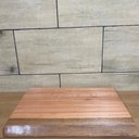 Ver mais imagens de Bancada de Banheiro Rústica 60x43x6cm Madeira Eucalipto Aparador Cuba Lavabo