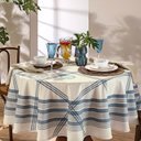 Ver imagem 1 de Toalha de Mesa Redonda 8 Lugares 1,80m Dohler Clean - Luna D