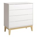 Ver imagem 1 de Cômoda Gaveteiro Classic Elfe Branco Acetinado Natural - Reller