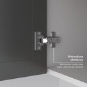 Ver imagem 6 de Armário Aéreo Planejado 1 Porta 60cm Soho CabeCasa MadeiraOriginals Branco/Grafite Cinza