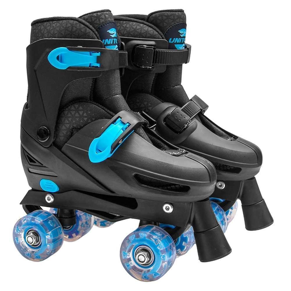 Patins Unitoys Quad Laser 34-37 Ref.1816m Preto/azul