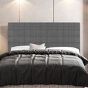 Ver imagem 2 de Cabeceira Cama Box Casal Parisis 140cm Veludo Cinza - Desk Design