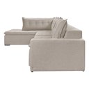 Ver imagem 5 de Sofá Retrátil 6 Lugares 296cm com Chaise a Esquerda de 91cm Presidente Bege Cru