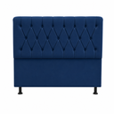 Ver imagem 2 de Cabeceira de Cama Box Queen 160 cm Mallu - Veludo Azul Marinho