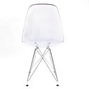 Ver imagem 4 de Cadeira Eames Dsr Cristal Policarbonato Base Eiffel Cromada