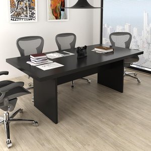 Mesa Reunião para Escritório Me4119 Preto Tecnomobili
