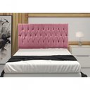 Ver imagem 1 de Cabeceira Solteiro 0,90m Madrid Suede Rosa