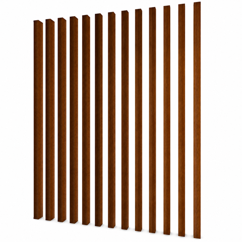 Brise WPC Interno Cor: Tabaco 2,90m x 7,5cm x 5,0cm