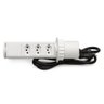 Torre De Tomada Retrátil Multiplug 3 Tomadas 10a - Branco - 5