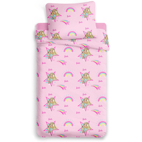 Jogo de Lençol Solteiro Jolitex 3 Peças 300 Fios 88x188x30cm - Barbie Rs