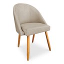 Ver imagem 3 de Kit 02 Cadeiras Jantar Bela Suede Pés Palito Castanho - Pallazio Bege