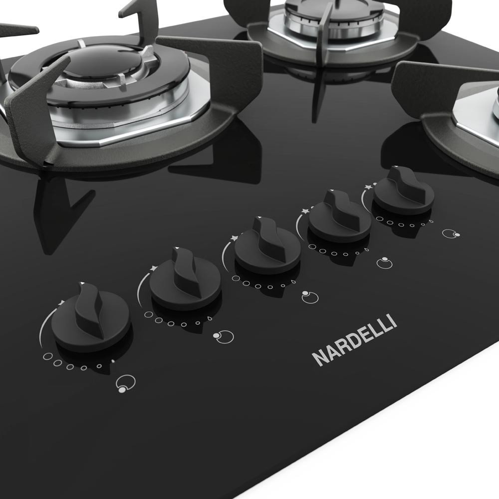 Cooktop Nardelli Safe Ferro Fundido 5 Bocas Tripla Chama Glp - 5