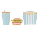 Ver imagem 1 de Combinho de Hamburguer de Brincadeira/comidinha de Brinquedo