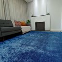 Ver imagem 2 de Tapete Macio Azul 1.50x2.00 Antiderrapante Inspira Comfort