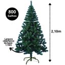 Ver imagem 3 de Árvore de Natal Pinheiro Verde Luxo Prime 800 Galhos 2,10m - Master Christmas